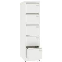 Arkivskab ASM med 5 skuffer og en dybde p&aring; 630mm hvid