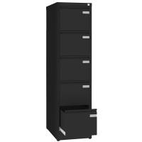 Arkivskab ASM med 5 skuffer og en dybde på 630mm sort