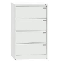 Arkivkabinet ASM A4 med 4 skuffer 1225x950x435mm hvid