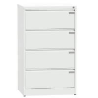 Arkivkabinet ASM A4 med 4 skuffer 1225x950x435mm hvid