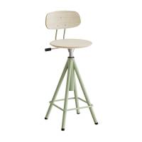 Atlas taburet 420-600mm med gasregulering egelaminat, grønt stel