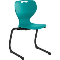Tarris Junior elevstol med turkis sæde og sort C-stel