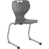 Tarris Junior elevstol med gråt sæde og alugråt C-stel