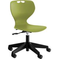 Tarris 3D elevstol med oliven sæde og sort 5-fods kryds med hjul