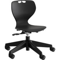 Tarris Junior elevstol med sort s&aelig;de og sort 5-fods kryds med hjul