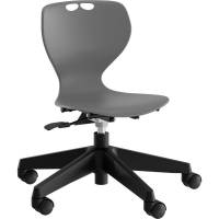 Tarris Junior elevstol med gr&aring;t s&aelig;de og sort 5-fods kryds med hjul