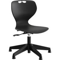 Samba elevstol med sort s&aelig;de og sort 5-fods kryds med glidesko