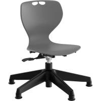 Tarris Junior elevstol med gr&aring;t s&aelig;de og sort 5-fods kryds med glidesko