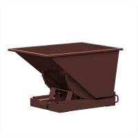 Tipcontainer Std 300 liter 1500 kg CE-m&aelig;rket i brun