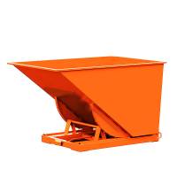 Tipcontainer Std 2000 liter 2000 kg CE-m&aelig;rket i orange
