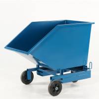 Tipcontainer TV 300 liter 300 kg CE-m&aelig;rket i bl&aring;