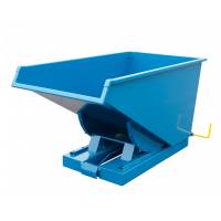Tipcontainer HD 600 liter 2500 kg CE-m&aelig;rket i bl&aring;