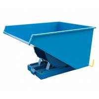 Tipcontainer HD 1100 liter 2500 kg CE-m&aelig;rket i bl&aring;