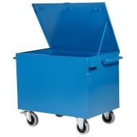 V&aelig;rkt&oslash;jscontainer VC1 p&aring; hjul 870x1100x660mm bl&aring;