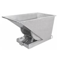Tipcontainer SS304 600 liter 600 kg CE-m&aelig;rket i rustfrit st&aring;l 