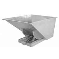 Tipcontainer SS316 900 liter 600 kg CE-m&aelig;rket i rustfrit st&aring;l 