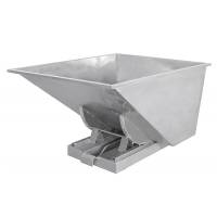 Tipcontainer SS316 900 liter 600 kg CE-m&aelig;rket i rustfrit st&aring;l 