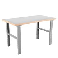 Arbejdsbord IWE2 med gr&aring; laminat bordplade 1600x800mm