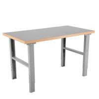 Arbejdsbord IWE2 med gr&aring; vinyl bordplade 2000x800mm