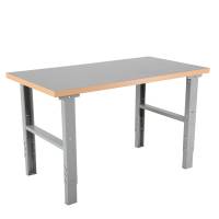 Arbejdsbord IWE2 med gr&aring; vinyl bordplade 2000x800mm