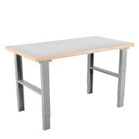 Arbejdsbord IWE2 med gr&aring; laminat bordplade 2000x800mm