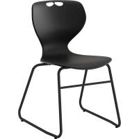 Tarris elevstol med sort s&aelig;de og sort lukket stel