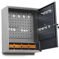 BoxIT v&aelig;rkt&oslash;jsskab med indretning 580x470x205mm gr&aring;