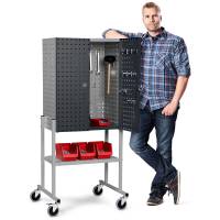 V&aelig;rkt&oslash;jsvogn Ergonomics med hjul 1490x600x400mm gr&aring;