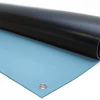 Bordmåtte ESD i blå 1200x800mm med trykknapper 