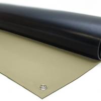 Bordm&aring;tte ESD i beige 1500x800mm med trykknapper 