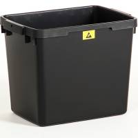 ESD beholder/spand 395x275x315 mm 25 liter i sort