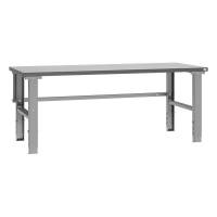 Fileb&aelig;nk med gr&aring; laminat bordplade 2000x800mm 