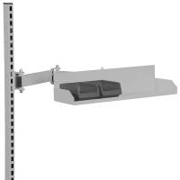 Bokshylde til plukkekasser 120x545x170mm grå