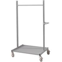 Montagevogn Basis p&aring; hjul med perforerede s&oslash;jler gr&aring;