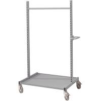 Montagevogn Basis p&aring; hjul med perforerede s&oslash;jler gr&aring;