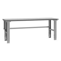Fileb&aelig;nk med gr&aring; laminat bordplade 2000x620mm 