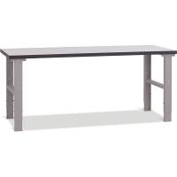 Fileb&aelig;nk med gr&aring; laminat bordplade 2000x620mm 