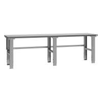 Fileb&aelig;nk med gr&aring; laminat bordplade 2500x620mm 