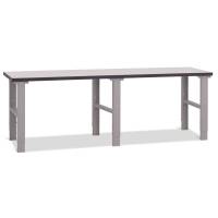Fileb&aelig;nk med gr&aring; laminat bordplade 2500x800mm
