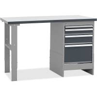 Fileb&aelig;nk model 6 med skuffesektion 1200x800mm