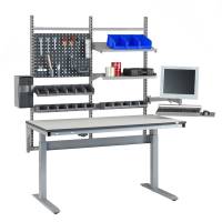 ErgoMini El-arbejdsbord model 2 med HPL bordplade 1500x800mm