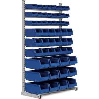 Lagerreol til sm&aring;dele nr. 1 med L-f&oslash;dder, 1850mm