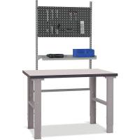 Fileb&aelig;nk model 7 med gr&aring; laminat bordplade 1200x800mm