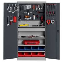 V&aelig;rkt&oslash;jsskab SMV kombination nr 2 1990x1000x435mm gr&aring;