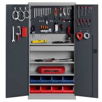 V&aelig;rkt&oslash;jsskab SMV kombination nr 2 1990x1000x435mm gr&aring;