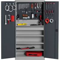 V&aelig;rkt&oslash;jsskab SMV kombination nr 3 1990x1000x435mm gr&aring;