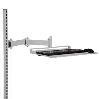 Tastaturholder med ledbar arm gr&aring;