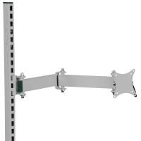 Fladsk&aelig;rmsholder til montering i perforerede s&oslash;jler