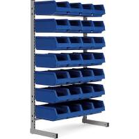 Lagerreol til sm&aring;dele nr. 2 med L-f&oslash;dder, 1850mm