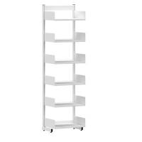 Kontorreol i stål til gulv 2200x600x400mm hvid